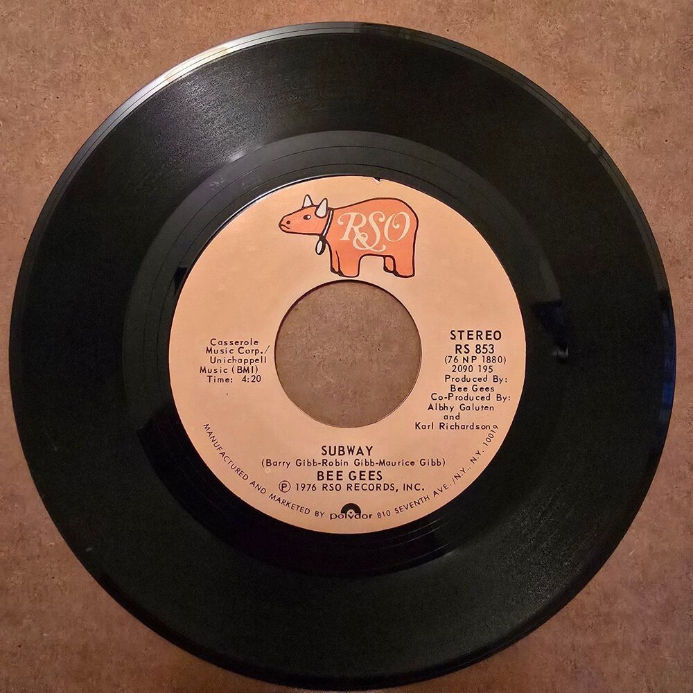 Bee Gees - Subway / You Should Be Dancing vinyl 45 record